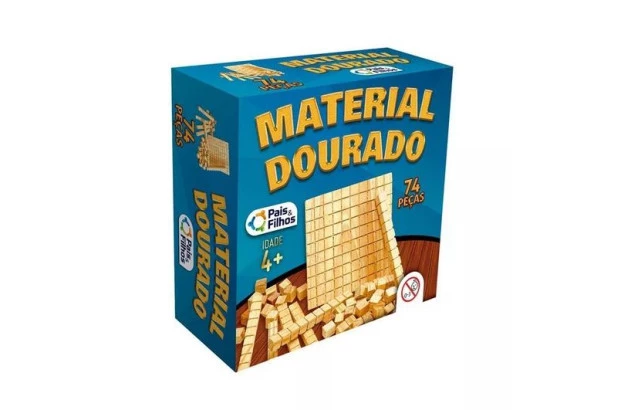 MATERIAL DOURADO 74 PEÇAS MDF 2910 PAIS E FILHOS