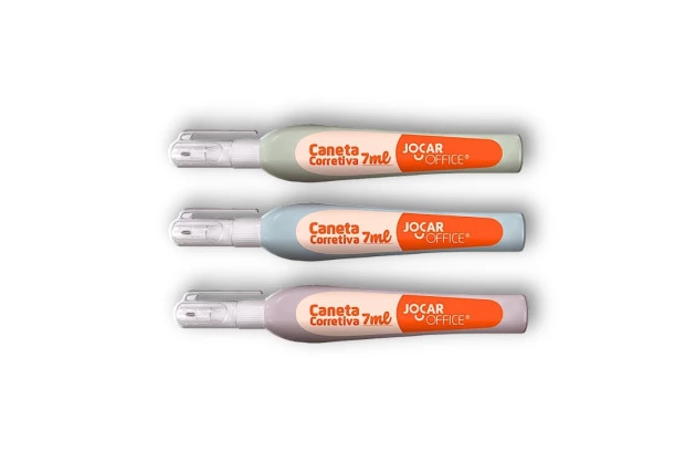 CORRETIVO CANETA 7ML CORPO COLORIDO SORTIDO JOCAR OFFICE - 10180