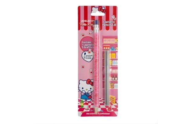 LAPISEIRA 2.0 HELLO KITTY COM 5 GRAFITES LEO&LEO - 10220