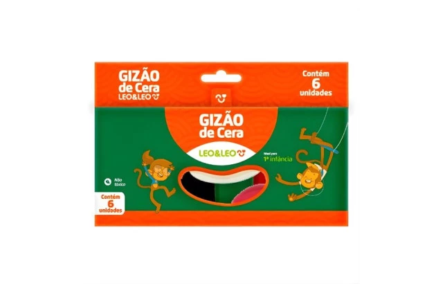 GIZ DE CERA 12 CORES BIG LEONORA 4462