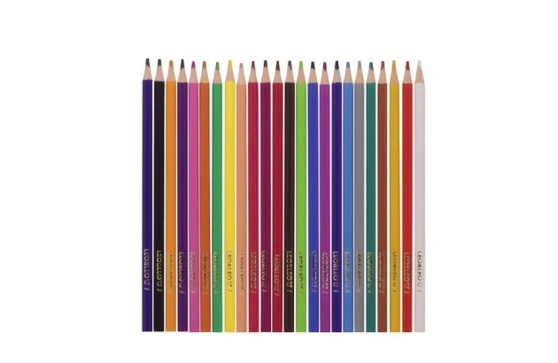 LAPIS DE COR 12 CORES MINI SEXTAVADO LEONORA 4690