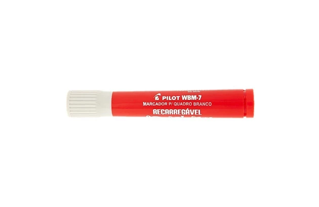 MARCADOR PARA QUADRO BRANCO RECARREGÁVEL WBM-7 VERMELHO PILOT | PONTA REDONDA 4.0 MM