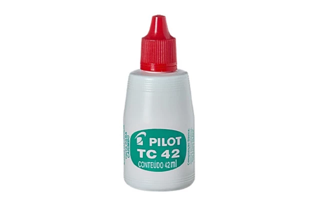 TINTA PARA ALMOFADA DE CARIMBO TC 42ML VERMELHO PILOT
