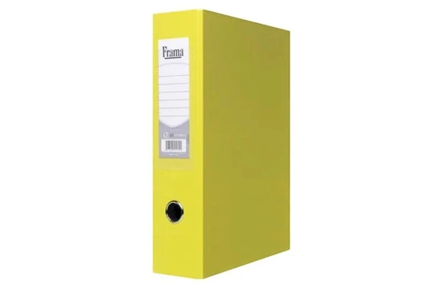 PASTA REGISTRADORA AZ OFÍCIO LOMBO LARGO USUAL AMARELO - 28X8X34,5CM - UNDIDADE | FRAMA