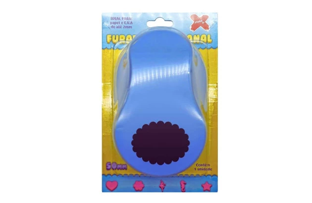 PERFURADOR PAPEL E EVA 50MM OVAL ESCALOPADO 12055 MAKE+