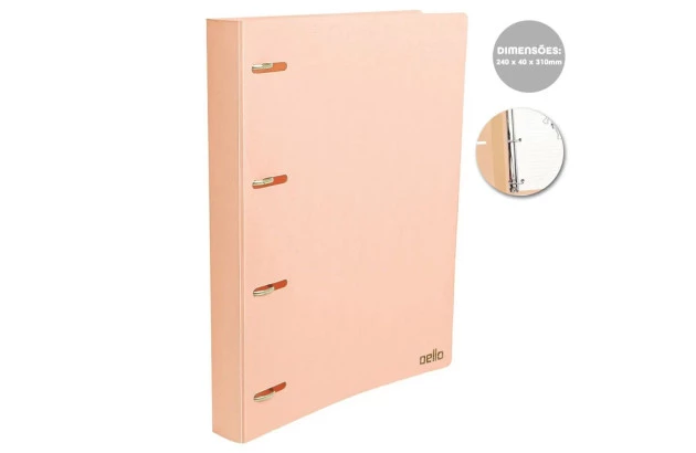 FICHARIO PASTA PP SERENA PAPAYA