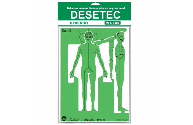 GABARITO FIGURA HUMANA 1:10 4388 TRIDENT