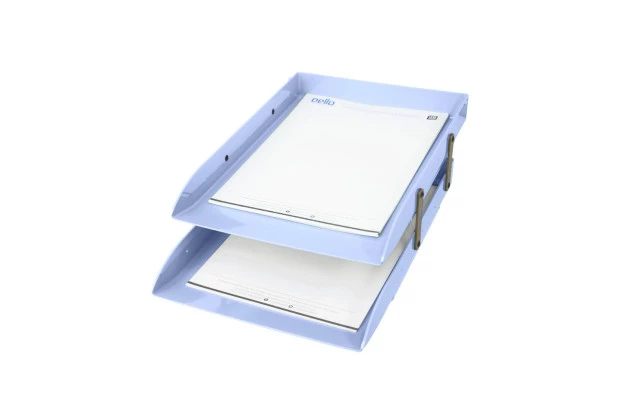 CAIXA CORRESPONDÊNCIA ARTICULÁVEL DUPLA AZUL PASTEL SERENA DELLO