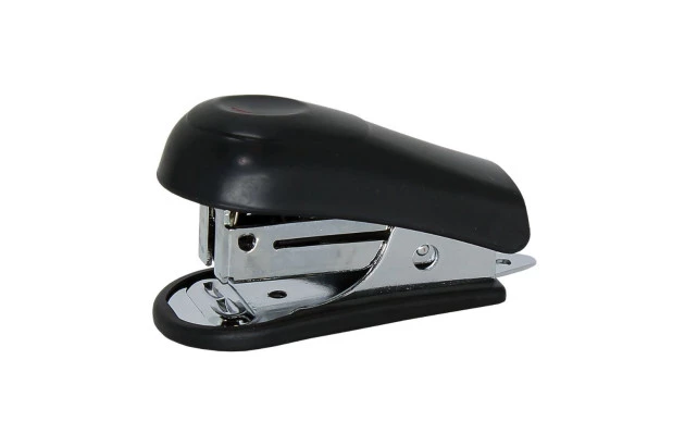 GRAMPEADOR MINI 16F METAL PEQUENO PRETO COM EXTRATOR DE GRAMPO - 26/6, PAPEL | MASTERPRINT MP 305