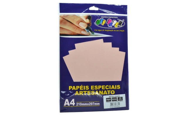 PAPEL ESPECIAL OFF PAPER AMARELO NEON A4 180G 20FOLHAS.