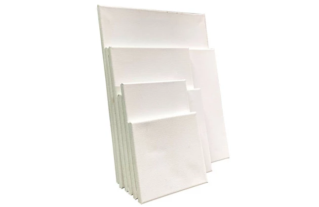 TELA DE PINTURA 30X30 BRANCA 100% ALGODÃO 280G/M² GRAMPO NO VERSO | STALO 4762