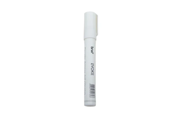 GIZ LÍQUIDO 6MM BRANCO EVOKE PONTA REDONDA - USO ACRÍLICOS, ESPELHOS E VIDROS | BRW GZ0617