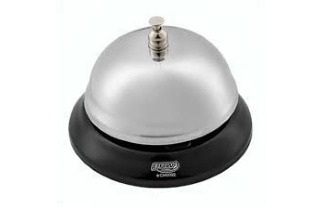 CAMPAINHA DE MESA AÇO CROMADO 85MM - SINETA | BRW CM0002