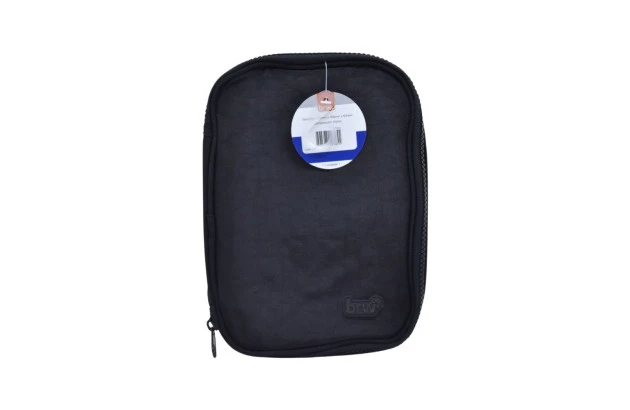 ESTOJO BOX NYLON 1 ZIPER PRETO 100 PENS CAPACIDADE | BRW ET0100