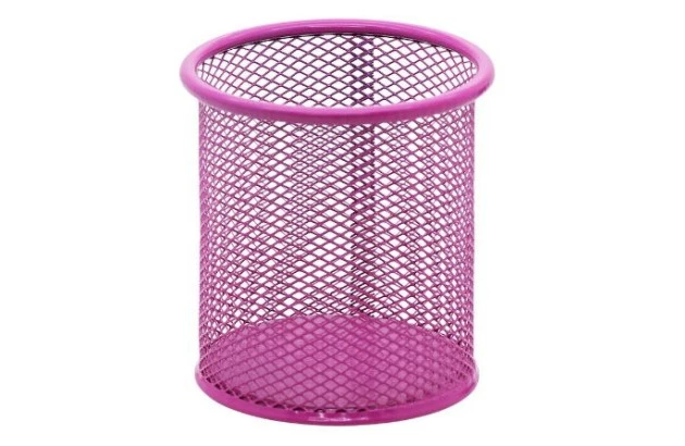 PORTA CANETA ARAMADO REDONDO ROSA | BRW OR5104