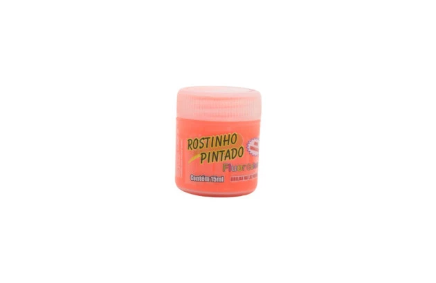 TINTA FACIAL LÍQUIDA 15ML FLUOR COLORS LARANJA FLUOR - ROSTINHO PINTADO 1012