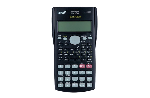 CALCULADORA DE BOLSO 8 DÍGITOS PRETA PILHA AA | BRW CC1000