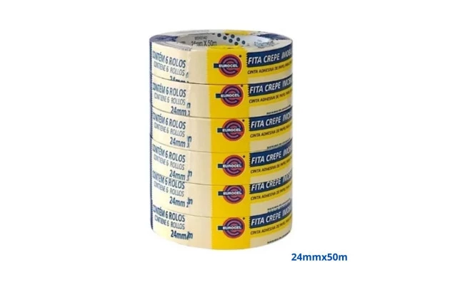FITA CREPE DE PAPEL 24X50 MSK 6140 EUROCEL