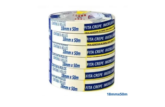 FITA CREPE DE PAPEL 18X50 MSK 6140 EUROCEL
