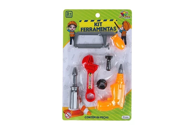 BRINQUEDO KIT FERRAMENTAS INFANTL 6 PEÇAS ART BRINK