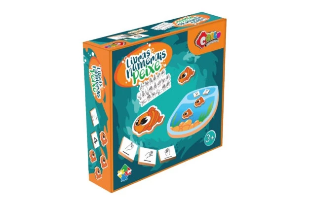JOGO LIBRAS NUMERAIS PEIXES + 3 ANOS INCLUSIVO 3199 CARLU