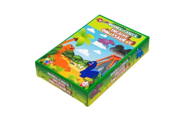 QUEBRA CABEÇA ENCAIXE DINOSSAUROS + 3 ANOS INCLUSIVO 3201 CARLU