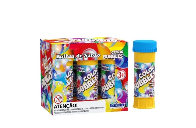BRINQUEDO BOLHA DE SABAO BUBBLE 60ML BRASILFLEX