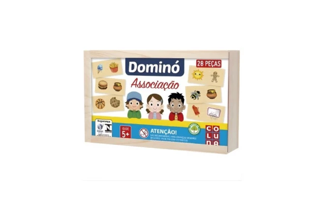 JOGO DE DOMINÓ EDUCATIVO ASSOCIAÇÂO DE IDÉIAS | PAIS & FILHOS REF 790706