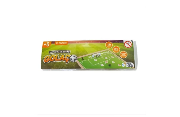 BRINQUEDO FUTEBOL DE BOTÃO GOLAÇÕ + 6 ANOS | PAIS & FILHOS