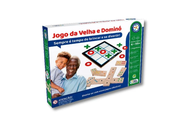 JOGO DA VELHA E DOMINÓ LINHA SENIOR - PAIS E FILHOS 792554-1