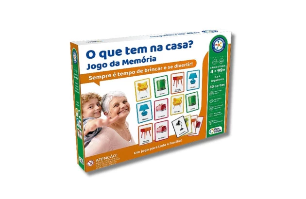 JOGO DA MEMÓRIA O QUE TEM NA CASA? LINHA SENIOR - PAIS E FILHOS 792553-1