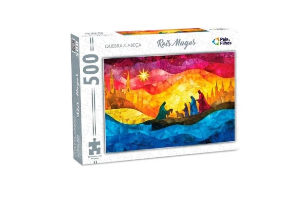 QUEBRA CABEÇA REIS MAGOS 500 PEÇAS + 7 ANOS PAIS E FILHOS