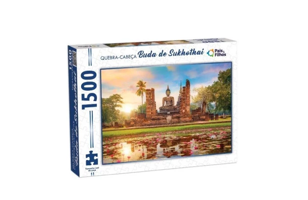 QUEBRA CABEÇA BUDA DE SUKHOTHAI 1500 PEÇAS + 12ANOS PAIS E FILHOS
