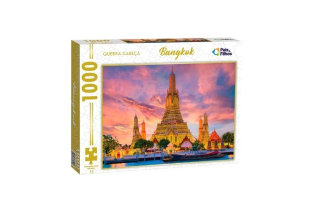 QUEBRA CABEÇA BANGKOK 100 PEÇAS + 10 ANOS PAIS E FILHOS