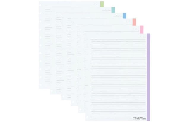 REFIL INTELIGENTE GRANDE 90G PAUTADO 50 FOLHAS COLOR CODE