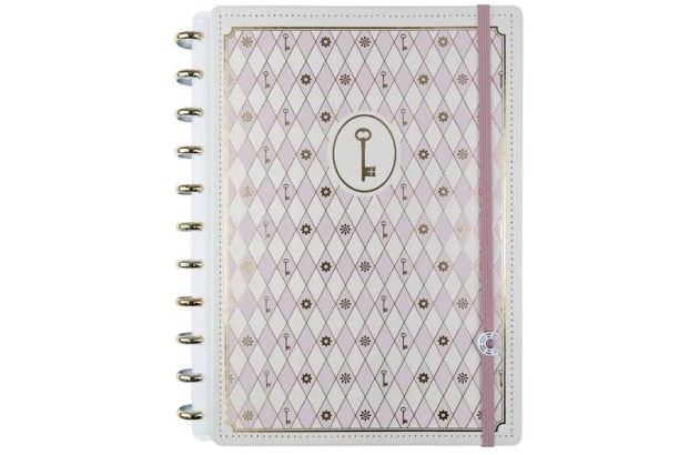CADERNO INTELIGENTE GRANDE ROSE KEY BY ISABELA AKKARI  CIGD4366