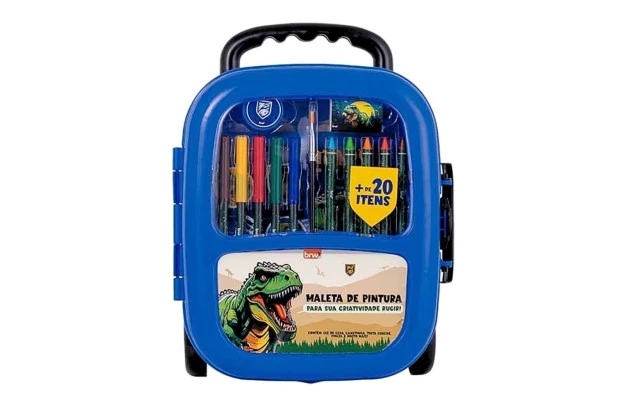MALETA DE PINTURA COM 21 ITENS RAPTORS - BRW KP1001