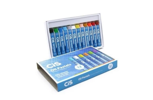 GIZ PASTEL 12 CORES OIL PASTELS CORES VIBRANTES