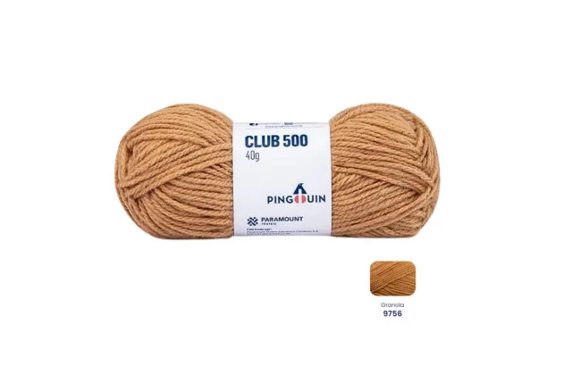 NOVELO DE LÃ CLUB 500 40G GRANOLA 9756 PINGOUIN