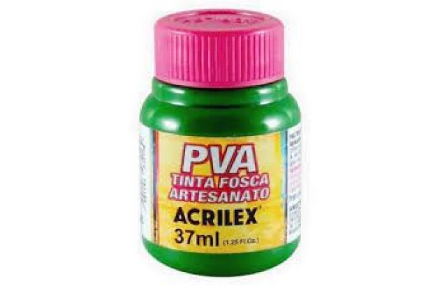 TINTA PVA FOSCA PARA ARTESANATO 37ML VERDE MUSGO 513  - UNIDADE | ACRILEX 3240