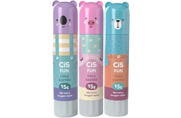 COLA EM BASTAO 13G CIS FUN SORTIDO - SECAGEM RÁPIDA
