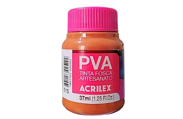 TINTA PVA FOSCA PARA ARTESANATO 37ML CERAMICA CLARA 515 - UNIDADE | ACRILEX 3240