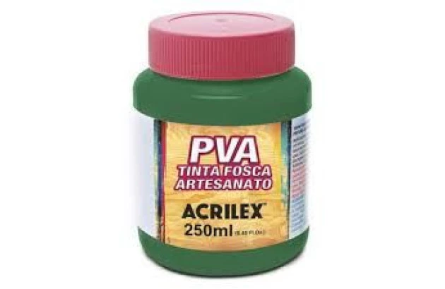 TINTA PVA FOSCA PARA ARTESANATO 250ML VERDE BANDEIRA 511 – UNIDADE | ACRILEX 3225