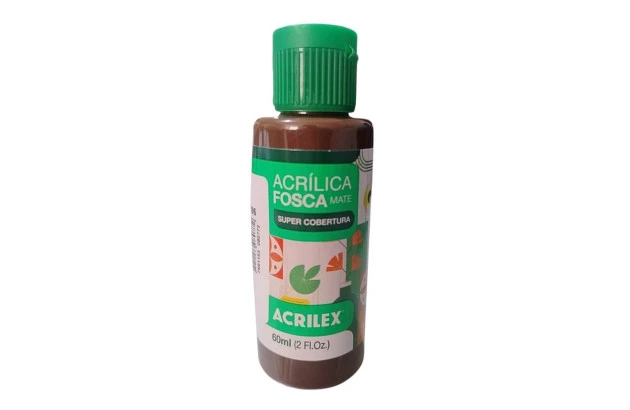 TINTA PARA TECIDO FOSCA 250ML VERMELHO FOGO 507 - UNIDADE | ACRILEX 4125