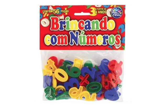 BRINCANDO COM NÚMEROS 56 PEÇAS PAIS & FILHOS