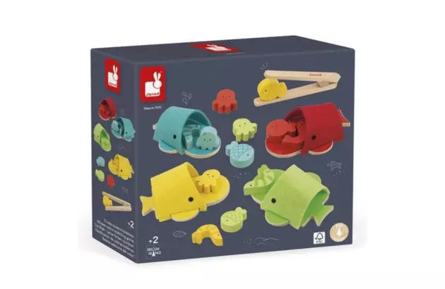 BRINQUEDO JUNTE AS CORES BALEIA ACIMA DE 2 ANOS | JANOD