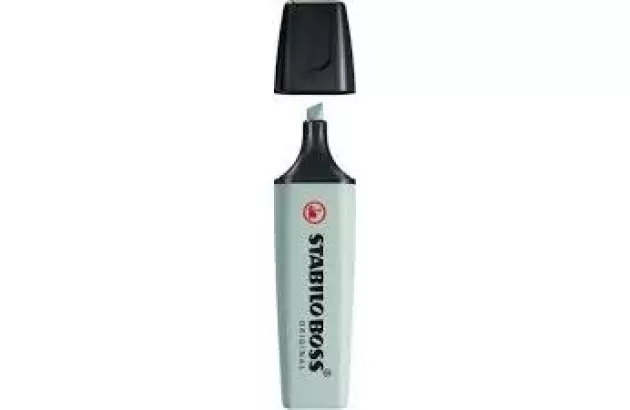 MARCA TEXTO STABILO NATURE COLORS TERRA VERDE 70/163 CHANFRADO TRAÇO 2 A 5MM CORES VIBRANTES