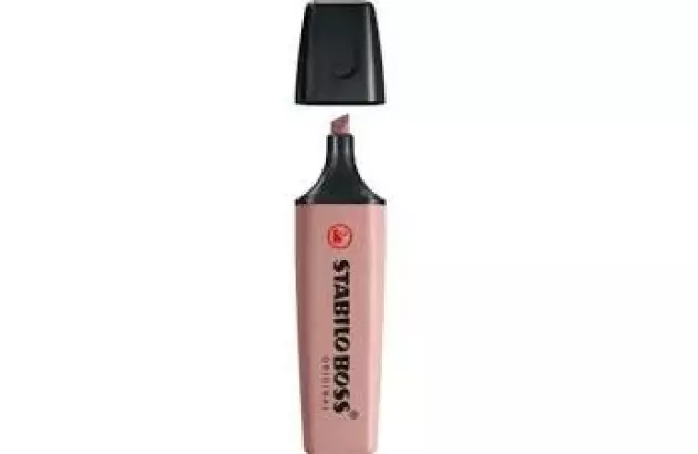 MARCA TEXTO STABILO NATURE COLORS UMBER 70/165 CHANFRADO TRAÇO 2 A 5MM CORES VIBRANTES