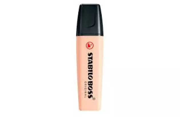 MARCA TEXTO STABILO NATURE COLORS AREIA 70/186 CHANFRADO TRAÇO 2 A 5MM CORES VIBRANTES