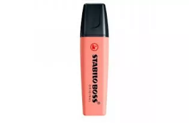 MARCA TEXTO STABILO NATURE COLORS ROSA SIENA 70/175 CHANFRADO TRAÇO 2 A 5MM CORES VIBRANTES